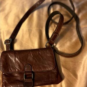 Jack George gorgeous brown genuine leather crossbody
